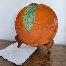 Piatto arancia ceramica Ugo