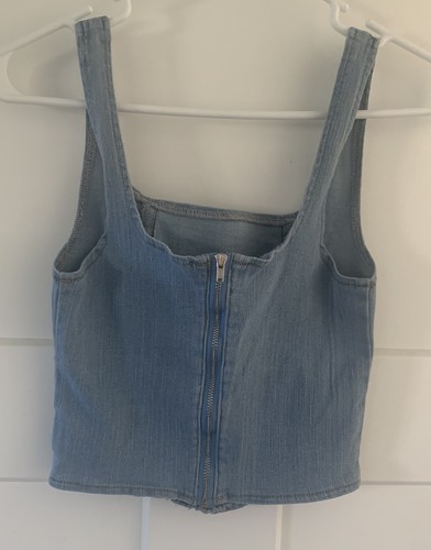 Forever denim crop - forever, top