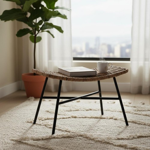 Panca intrecciata rattan - in,