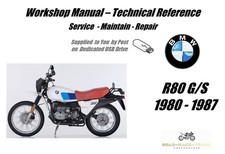 BMW R80 G/S Manuale Officina