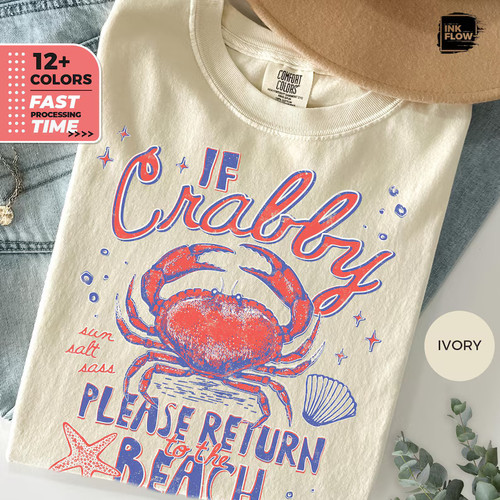 Maglietta crabby beach comfort - maglietta,