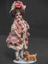 Abito, cappello, pantaloni per antica bambola francese o tedesca