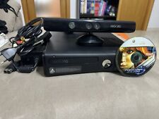 Microsoft Xbox 360 Slim Nera  con cavi, Kinect e Gioco  OTTIMA