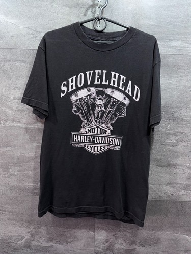 Shirt nera shovelhead - t-shirt,