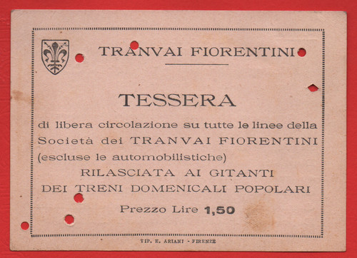 Biglietto tessera trasporti - ,