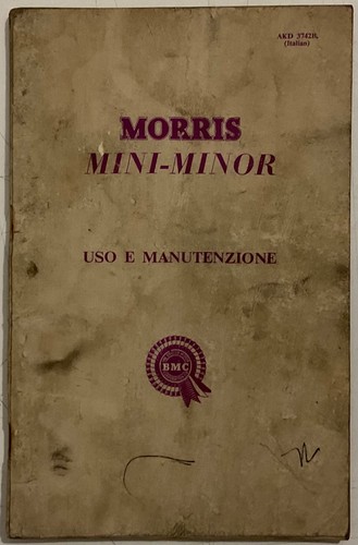 Morris mini minor libretto uso - mini,
