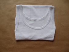 White tank top in 100% cotton