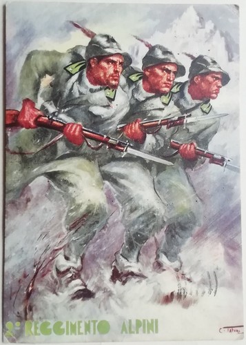 Cartolina reggimento alpini - cartolina, 2