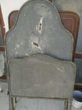 Letto singolo antico ferro fine 800 ridipinto negli anni 30