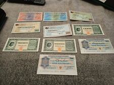 14m Lotto 10 Mini Assegni Differenti