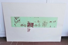 Serigrafia FERNANDO DE FILIPPI Nando 1969 FIRMATA E NUMERATA 77x53 cm 