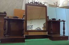 Antica Specchiera da appoggio in Mogano ebanisteria metà '800