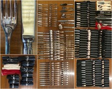 SERVIZIO 12 pers POSATE ARGENTATE Christofle Spatours MIDCENTURY LUXURY CURTLERY