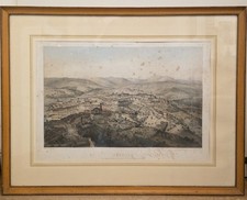 Litografia Raffigurante Città