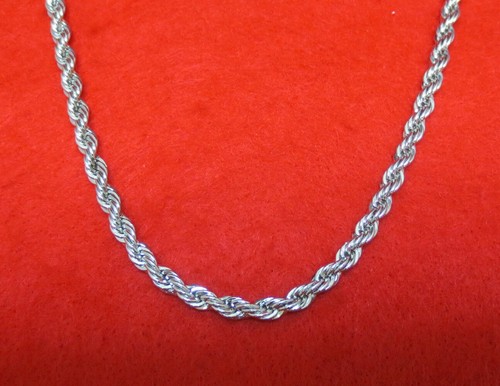 14kt placcato oro bianco - 30,