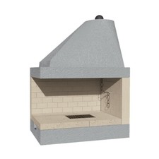 Camino A Legna In Refrattario Aperto 102x70x141H DS 100 Marsicamin REVERSIBILE