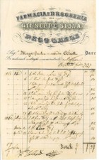Fattura 1862. Farmacia e