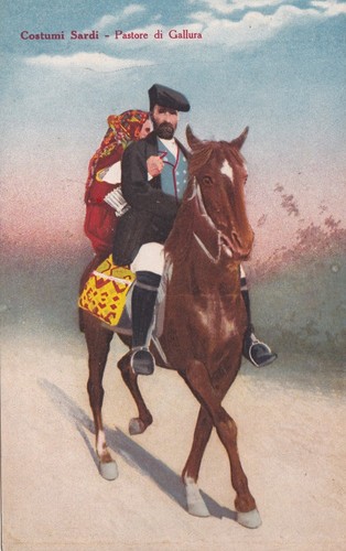 Costumi sardi pastore di - -,