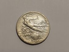 Moneta Regno d'Italia Vittorio Emanuele III 20 Centesimi Libertà Librata 1909