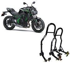 2 cavalletti alza moto anteriore posteriore Kawasaki z650 z 650 sollevare ruote