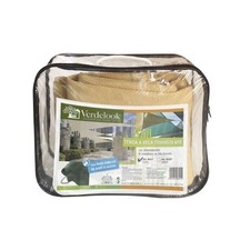 Tenda a vela triangolare Verdelook 2 misure ecru sole giardino terrazzo ombra