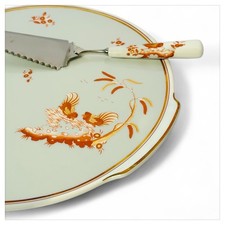 Piatto Torta Vintage Richard Ginori Galli Rossi Ferdinando Campostrini New Box