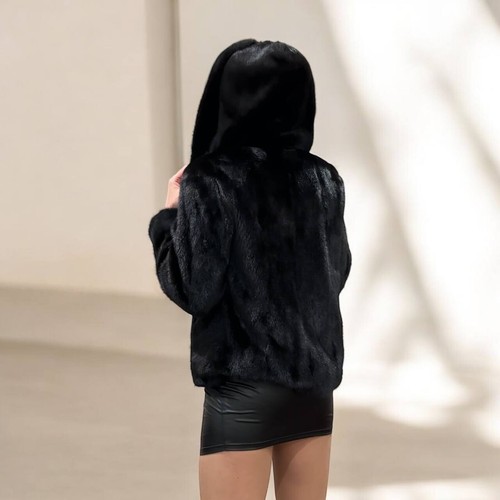 Cappotto pelliccia visone con - cappotto,