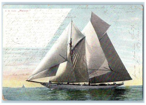 1904 goletta barca scena - barca,