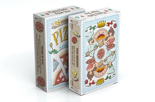 Passione pizza playing cards - pizza,