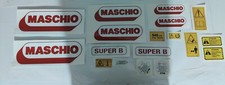 KIT 18 ADESIVI DECALCOMANIE MASCHIO SUPER B PER FRESE FRESATRICI MASCHIO SUPER B