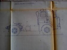 LANCIA ESAGAMMA TRATTRICE  516.090/91 DISEGNO TECNICO SCALA 1:20  74x74 1962