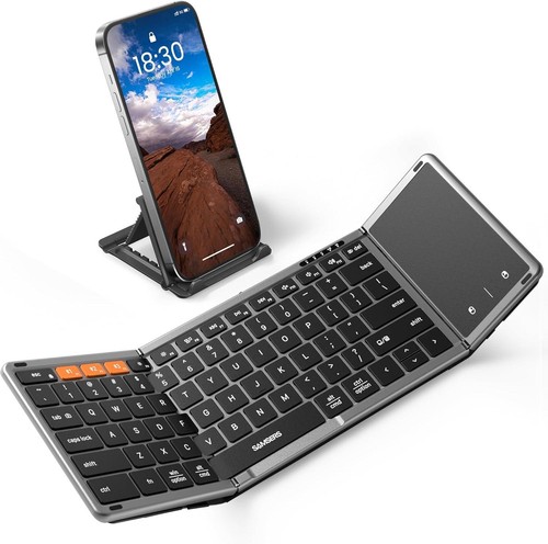 Teclado bluetooth plegable con - teclado,