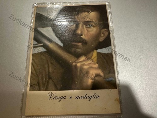 Cartolina vanga medaglia - vanga, e