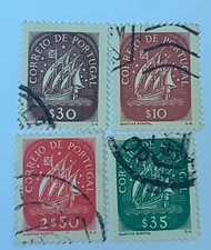 4 francobolli portoghesi