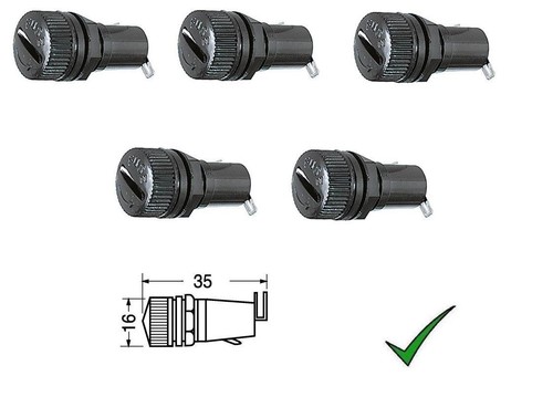 5pz portafusibile pannello - 5pz,