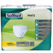 14x Soffisof Pants Extra Taglia L - Pannoloni per Anziani a Mutandina L - 14 Pz