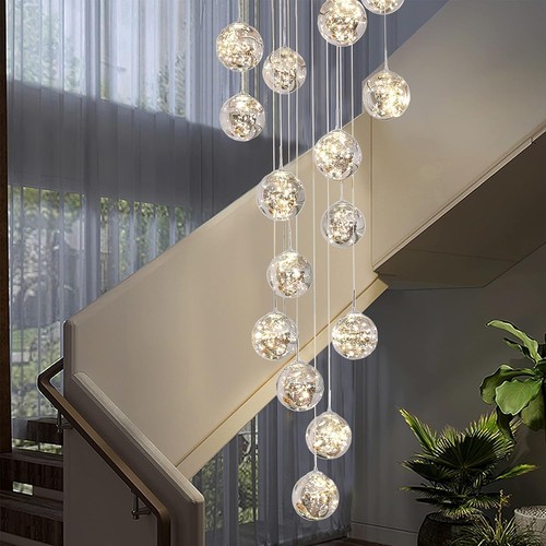 Lampadario sfera vetro - lampadario, a
