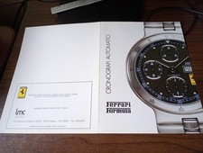 FERRARI FORMULA , 1990s  product  catalog   " Cronografi  "_  FERRARI F50 , 348