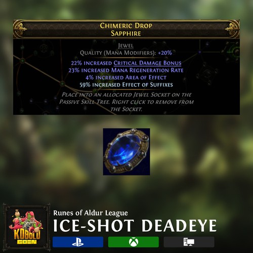 Ice shot deadeye jewel mana - ice,