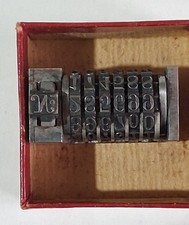 Vintage Typographic Numerator