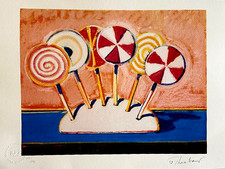 Wayne Thiebaud Litografia COA originale numerata firma (op) [Tom Wesselmann]