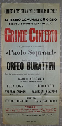 Paolo soprani orfeo burattini - paolo, soprani,