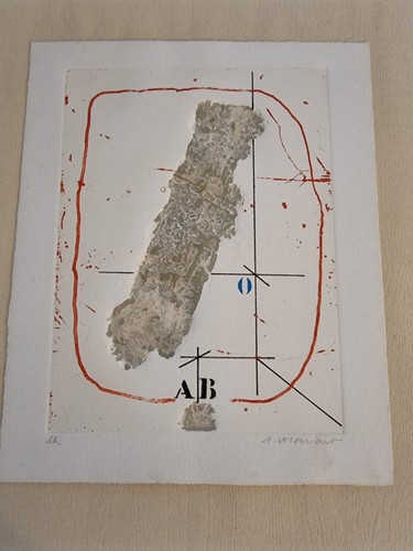 Acquaforte carborundum firmata - acquaforte,