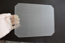 schermo di messa a fuoco 20x25 (8x10) per banco ottico - griglia in terzi