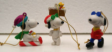 LOTTO DI 3 ORNAMENTI SNOOPY ~