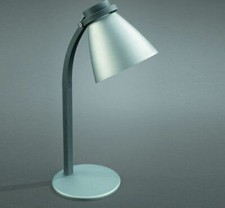 PHILIPS MASSIVE BAJOUR LAMPADA DA TAVOLO RINGO ALLUMINIO GRIGIO 12923/01/87