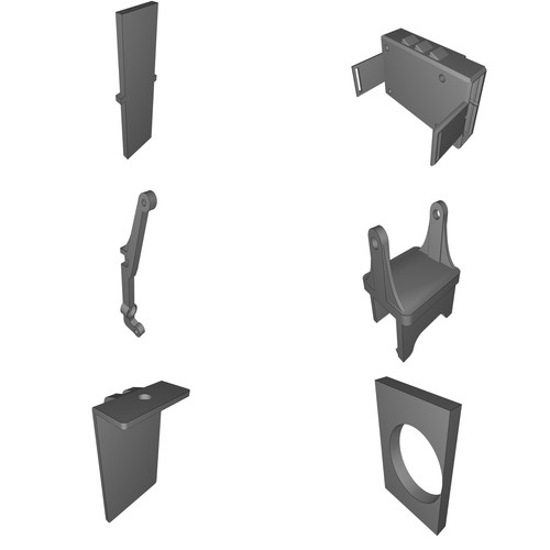 Kit supporto monitor fpv - supporto,