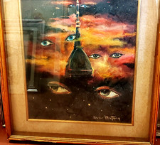 Dipinto ad Olio Astratto - Torino, Occhi sulla Mole Antonelliana - Mario Matera