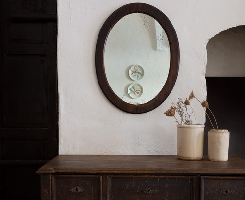 Antico specchio ovale cornice - antico,
