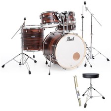 Pearl Batteria Decade Maple 22 Pollici Opaca Dark Walnut con Accessori